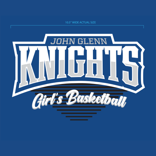 Knights - Girls Basketball "Clubhouse" Posi-Charge Strive Tee