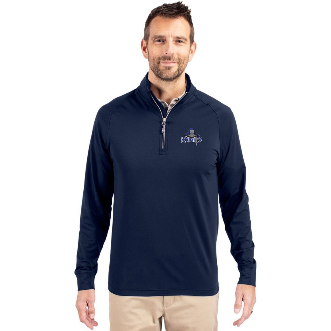 Knights - Cutter & Buck Eco Knit Stretch Recycled Mens Quarter Zip Pullover