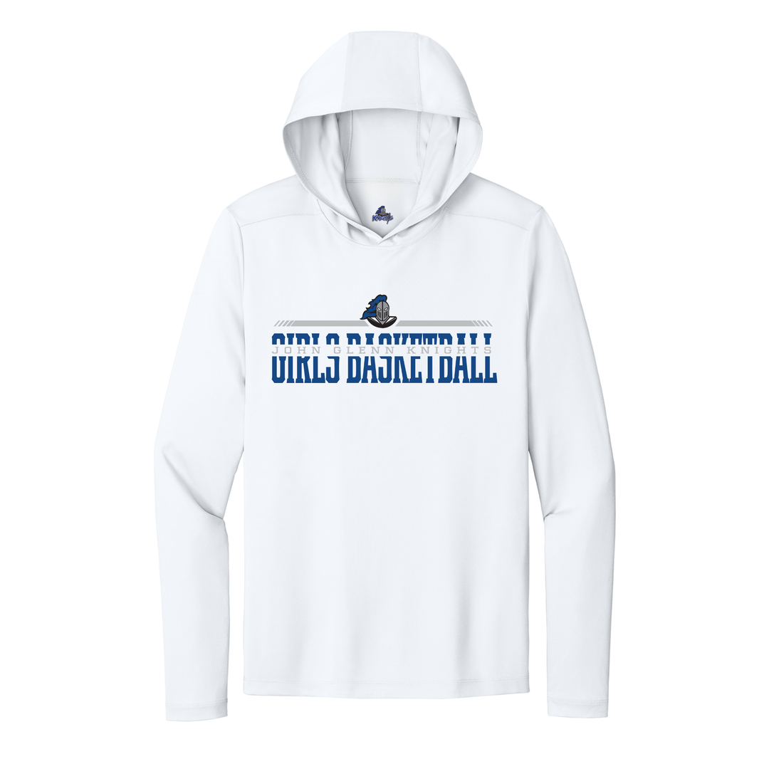 Knights - Girl's Basketball  "U-Knited" Pro-UV Long Sleeve Hoodie